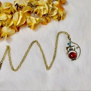 Antique Gold Owl Pendant